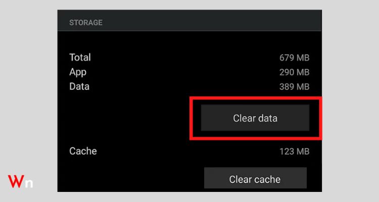 Tap on the “Clear Cache” option to clear all the locally stored Instagram cache data.