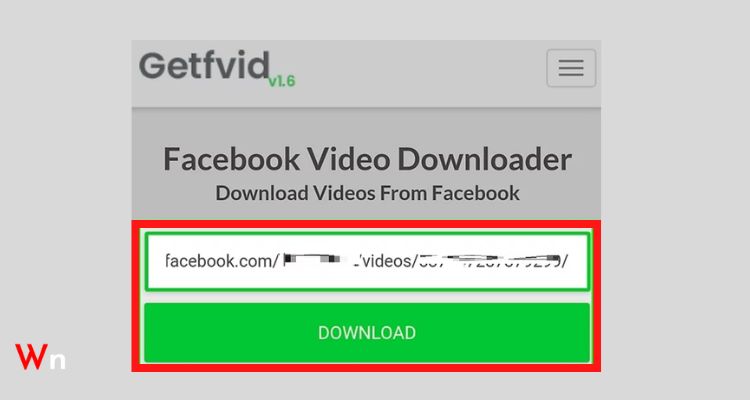 Paste the video URL, tap on “Download.”